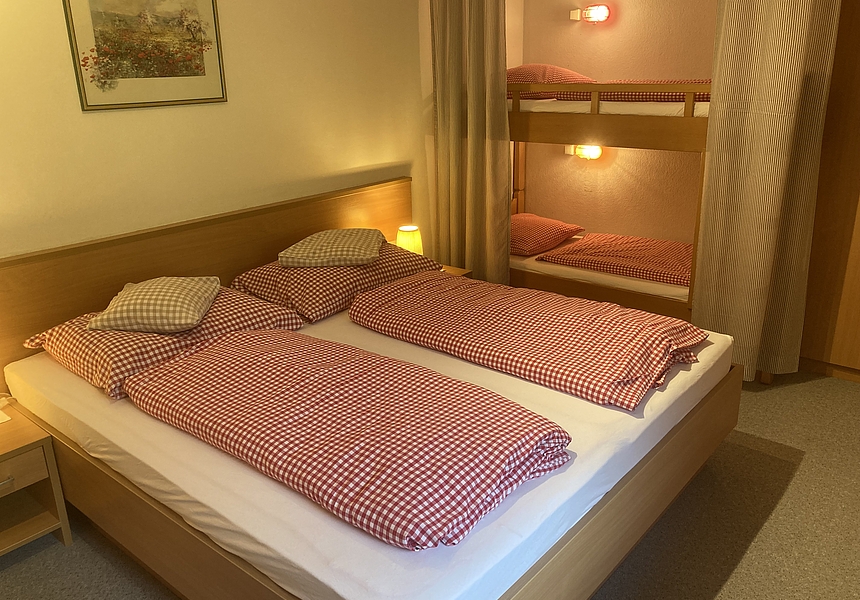 die Betten des Appartement Kleiner Priel