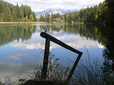 zeigt den Schafferteich in Vorderstoder